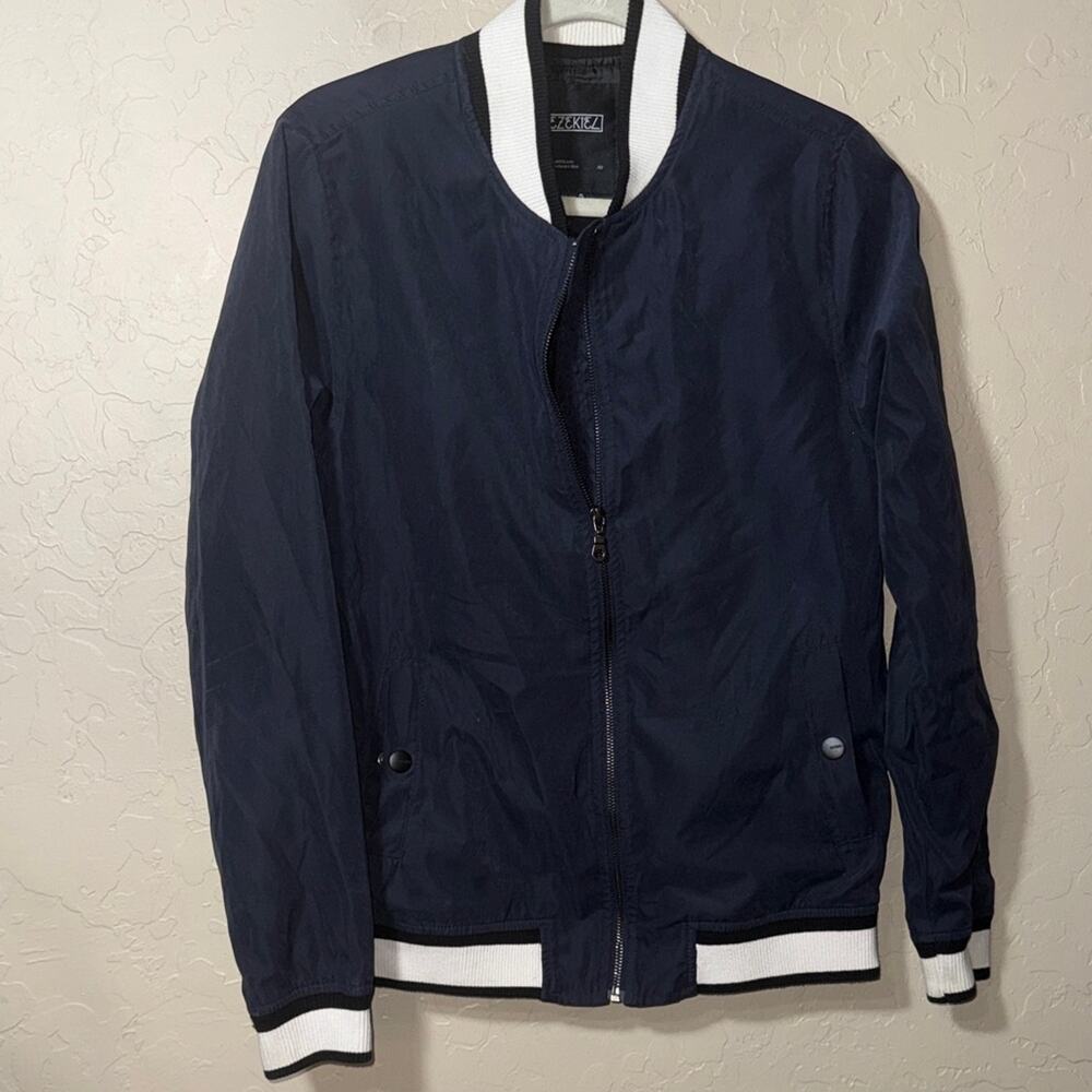 Ezekiel mens navy bomber style jacket size small